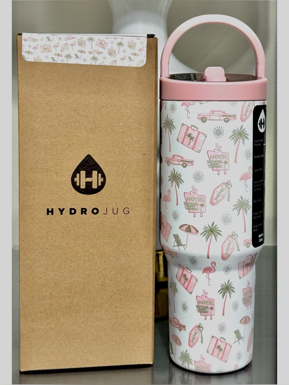 HydroJug 32oz Sport Water Bottle, ROAD TRIP